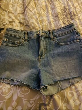 PINK Victoria's Secret Light Blue Denim Cutoff Shorts